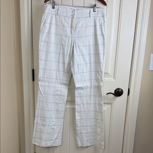 Le Chateau Trousers Size 11/12 Women's Linen Cotton Lined Office Casual Weekend